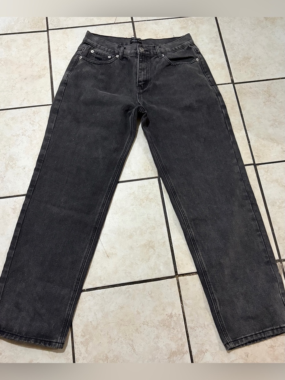 White Fox Boutique Black Denim Jeans Sz Medium
